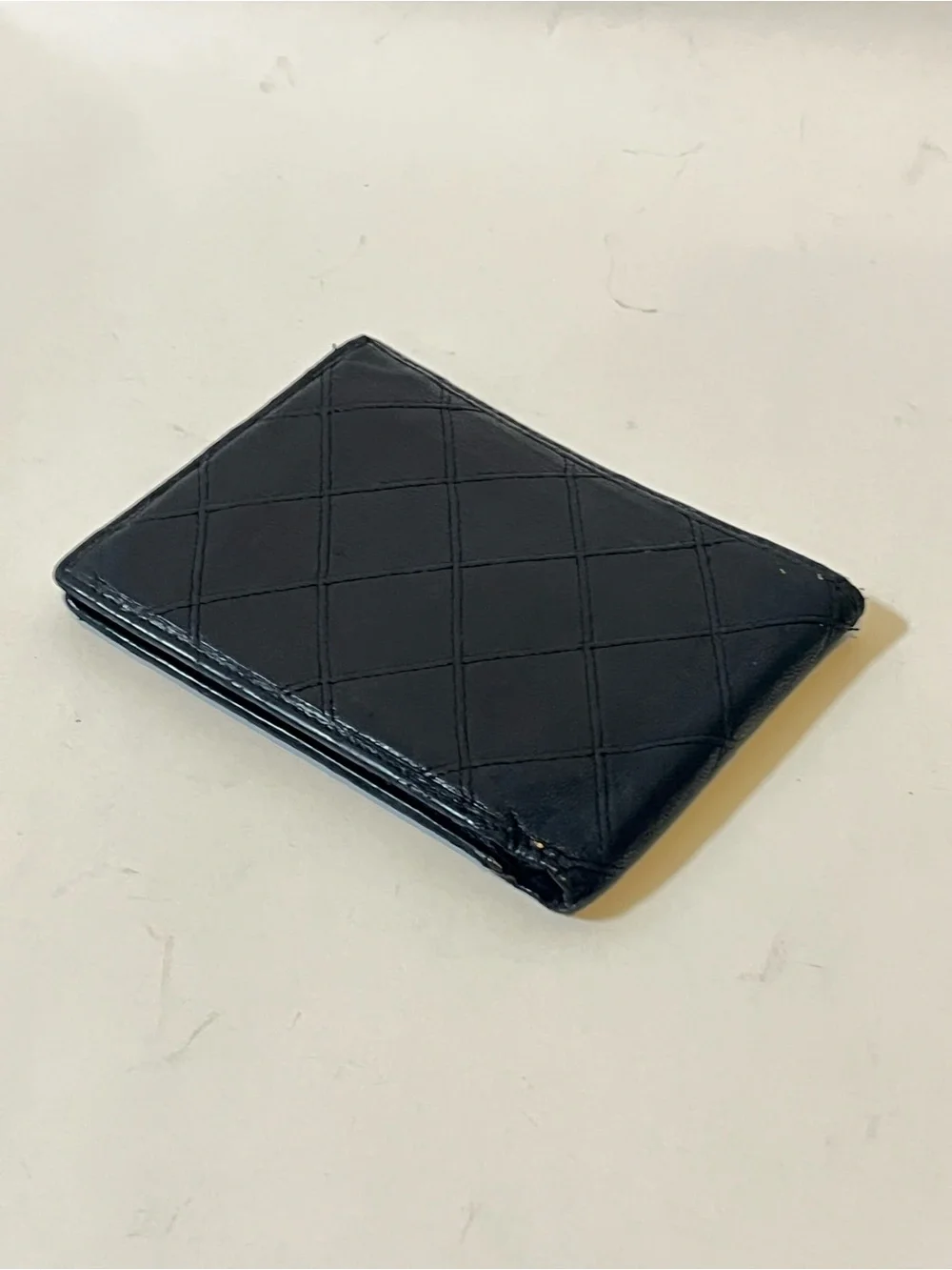 Vintage Chanel Diamond Quilted Lambskin Bifold Wallet 🇫🇷